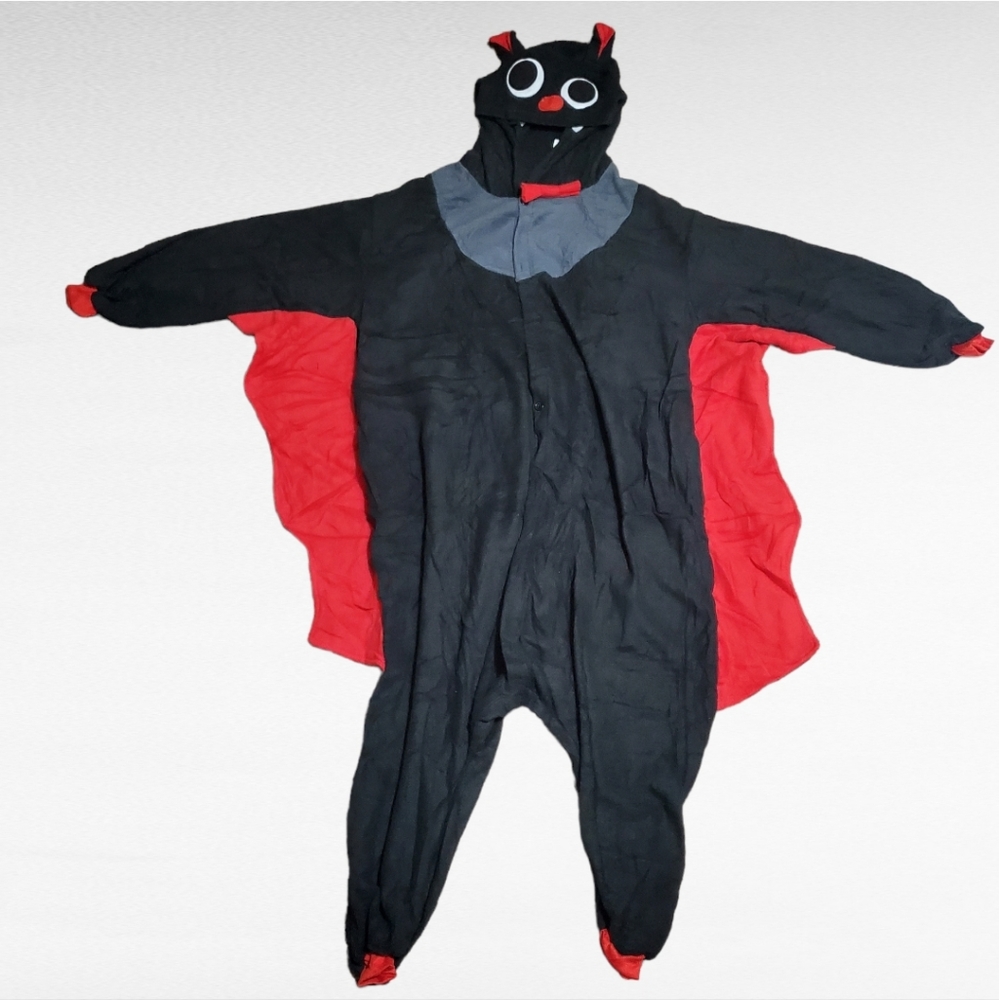 Halloween Bat Costume Adult Plush Hooded Costume